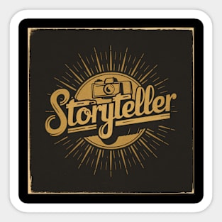 Storyteller - For Photography Lovers Sticker